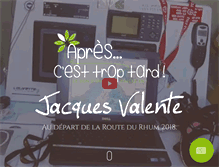 Tablet Screenshot of jacquesvalente.com